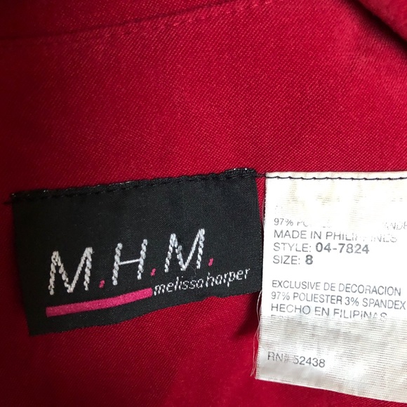 Velvet soft red blazer - Picture 4 of 4